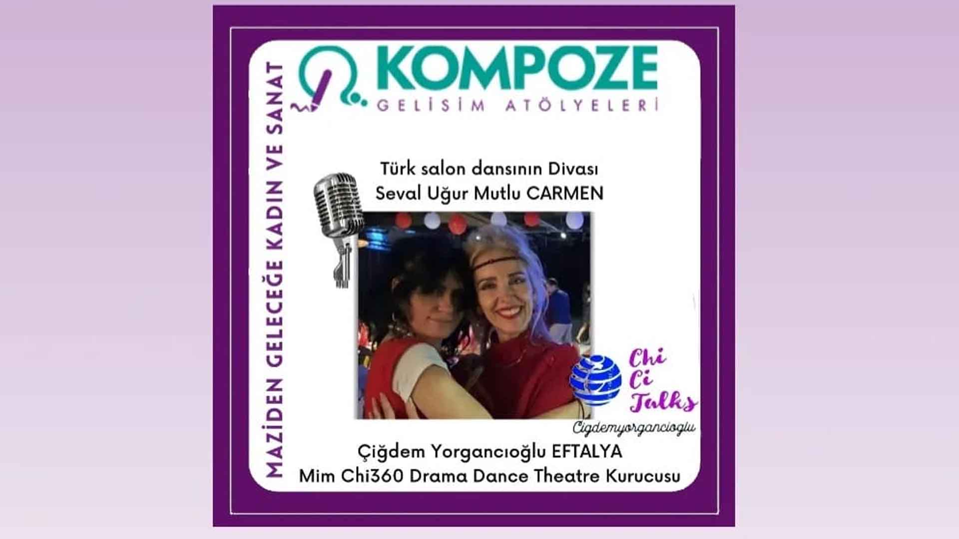 Chi Ci Talks Etkinliğinde Iki Dansçı Carmen Seval Uğur Mutlu Ve Eftalya Çiğdem Yorgancıoğlu Kompoze'de