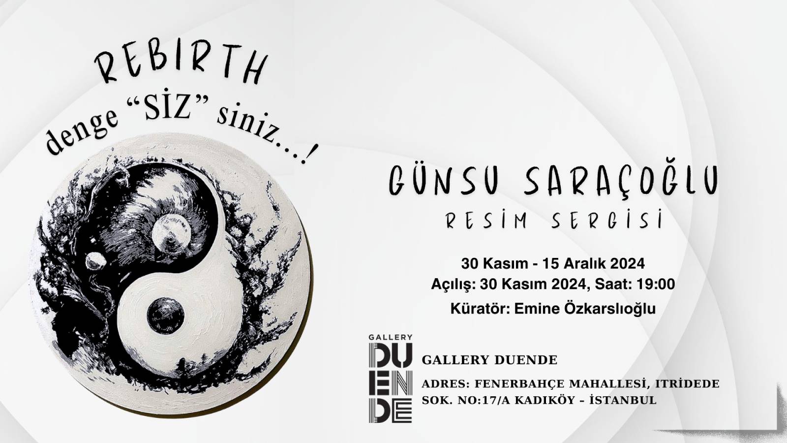 Günsu Saraçoğlu'ndan Denge Sİz’siniz! Gallery Duende’de